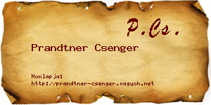 Prandtner Csenger névjegykártya